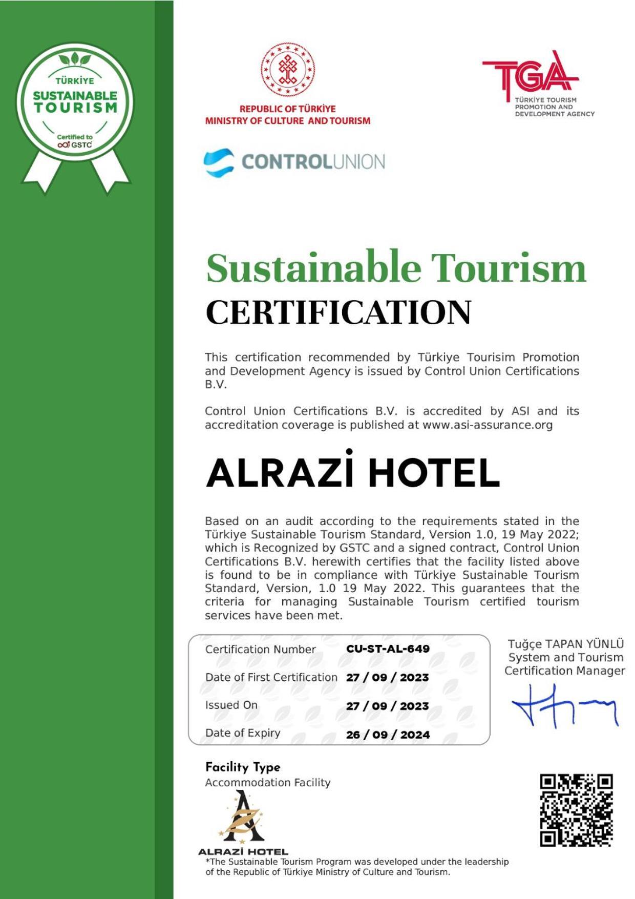 Alrazi Hotel Florya Istanbul Eksteriør bilde